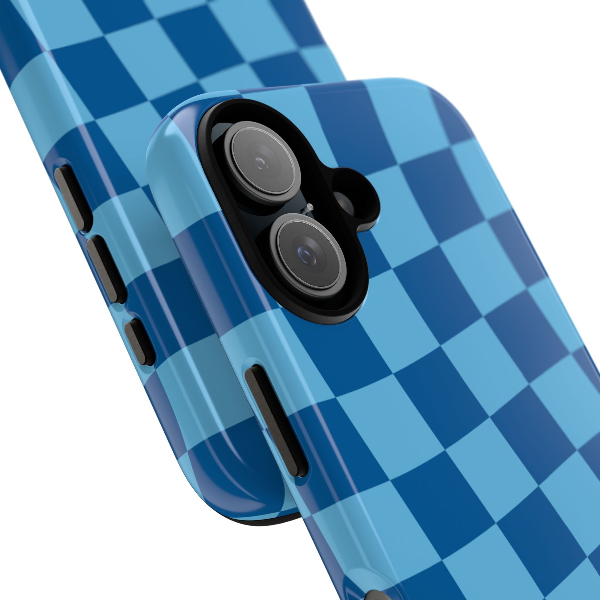 Blue Wavy Check