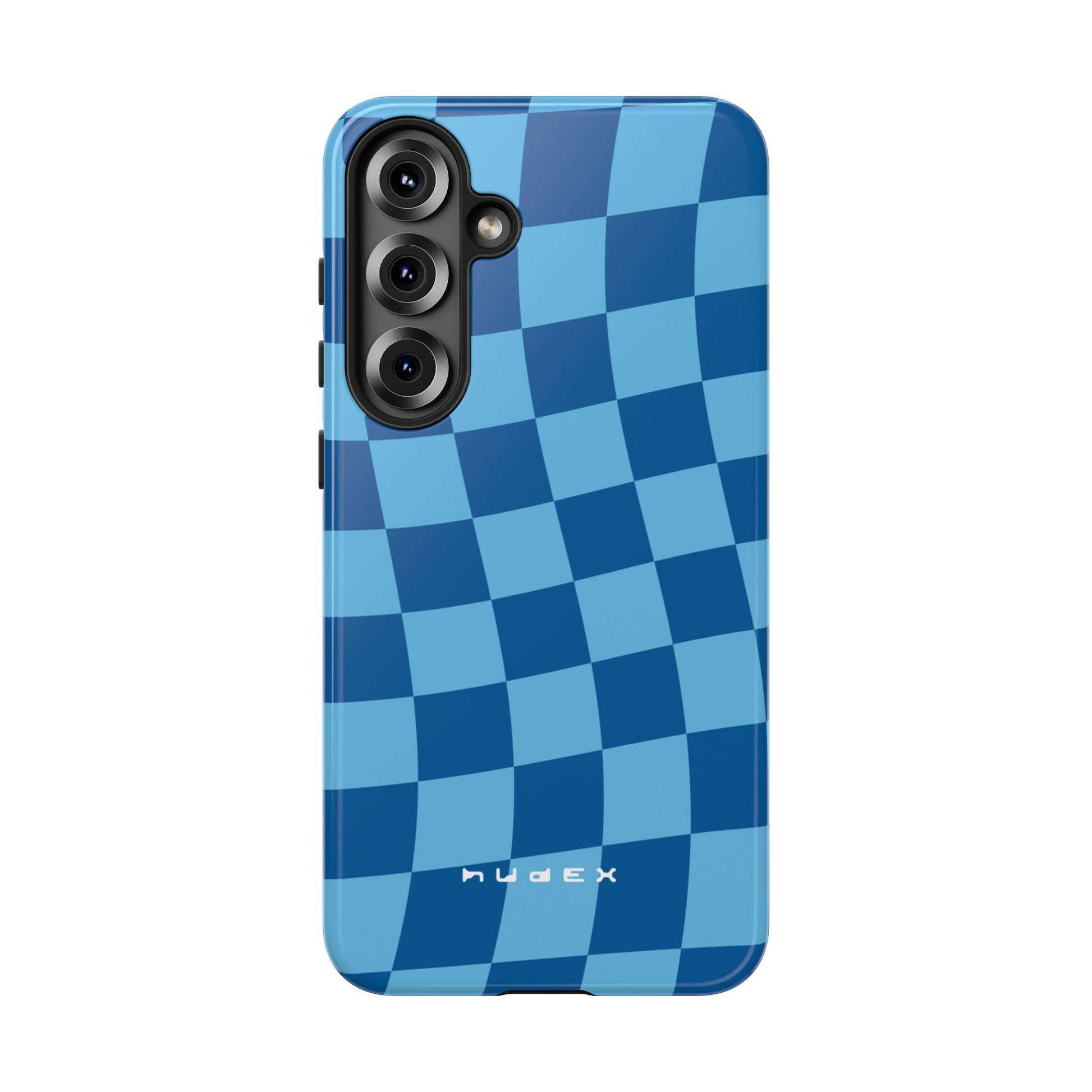Blue Wavy Check